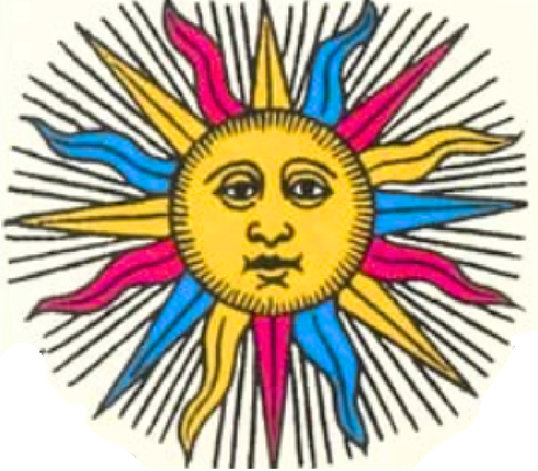 signe solaire, soleil tarot de marseille